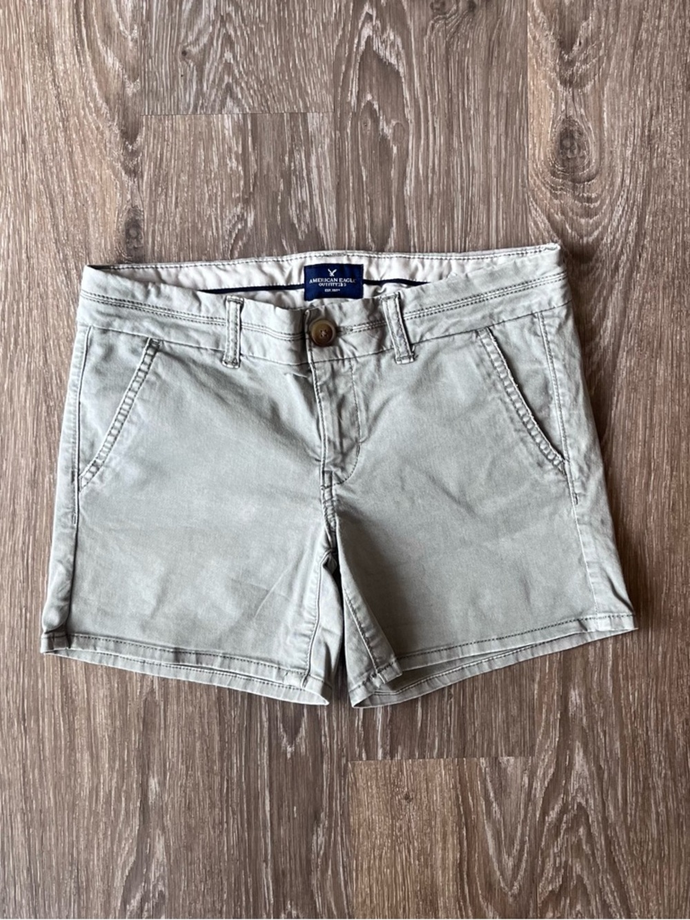 American Eagle Outfitters Light Sage Chino Shorts
